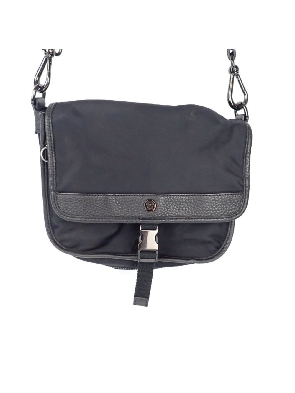Lululemon Messenger Crossbody Bag Black Adjustable Strap Laptop Travel Bag